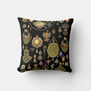 Coussin Art Victorien antique, nouveau et déco Bijoux