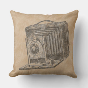 Coussin Art vintage tendance Appareil photo vintage