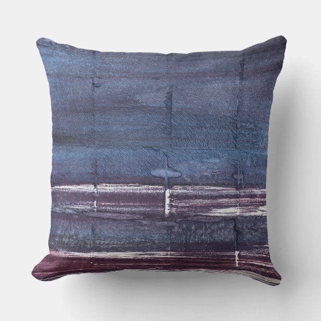 Coussin Art violet-bordeaux (Recto)
