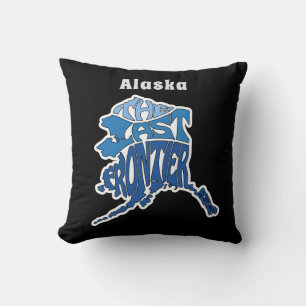 Coussin Art Word du surnom d'Alaska