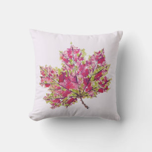 Coussin Artefact De Chute - Aquarelle Boho En Violet