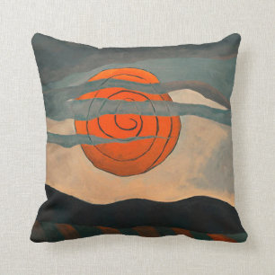 Coussin Arthur Dove, Red Sun,