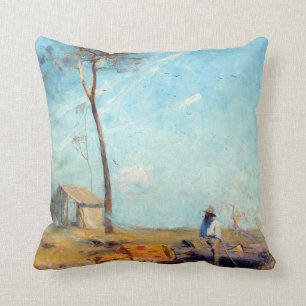 Coussin Arthur Streeton La cabane du sélecteur