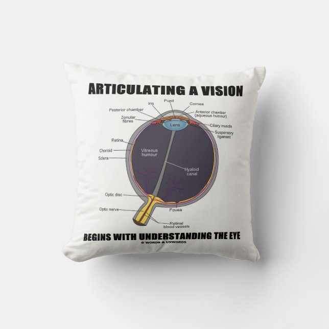Coussin Articuler Une Vision Commence À Comprendre L'Oeil (Recto)