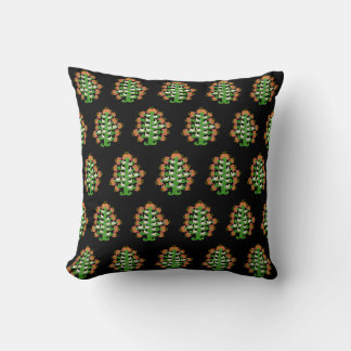 Coussin Artisanat Populaire Sud-Ouest Cactus Fleurissant A