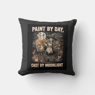 Coussin Artiste de Halloween Sorcière Magie
