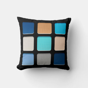 Coussin Artiste de maquillage Blue Beach Girl