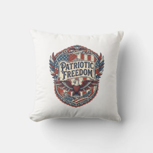 Coussin Artiste de patchwork patriotique
