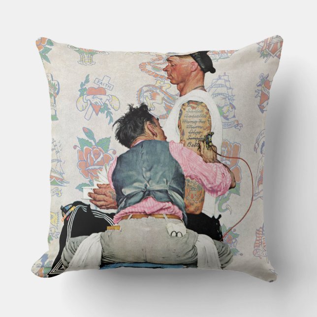 Coussin Artiste du tatouage (Recto)