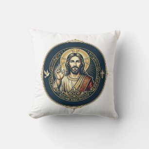 Coussin Artiste numérique Jésus T-Shirt Art iPad Inspirant