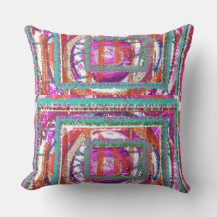 Coussin artistique Fuchsia