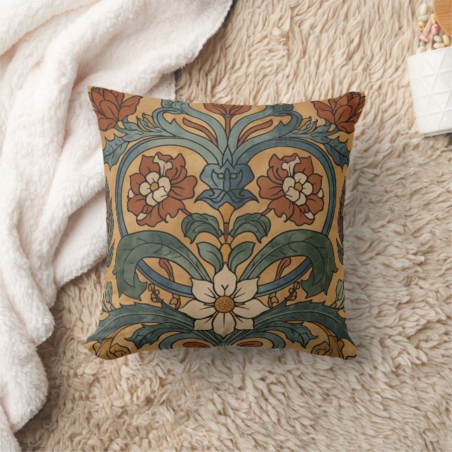 Coussin Arts & Crafts Artisanat de style mission vintage  (Couverture)