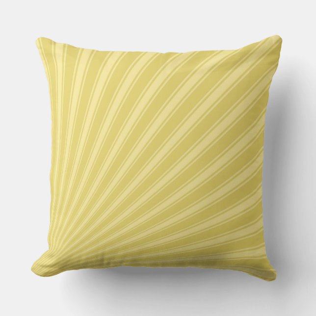 Coussin Arylide jaune Couleur Bande Motif funky (Recto)