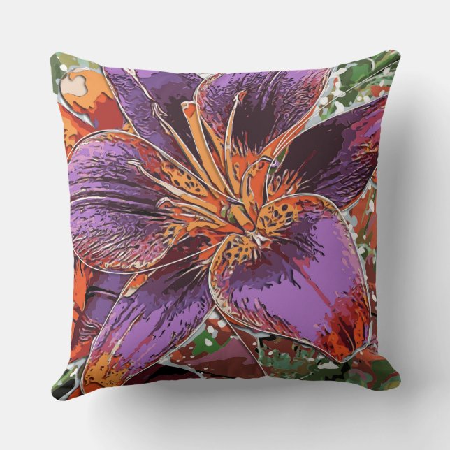 Coussin Asiatic Lily Forever Susan Bulb (Verso)