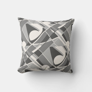 Coussin Aspect Gris Charbon Hors Blanc Twirling Esthétique