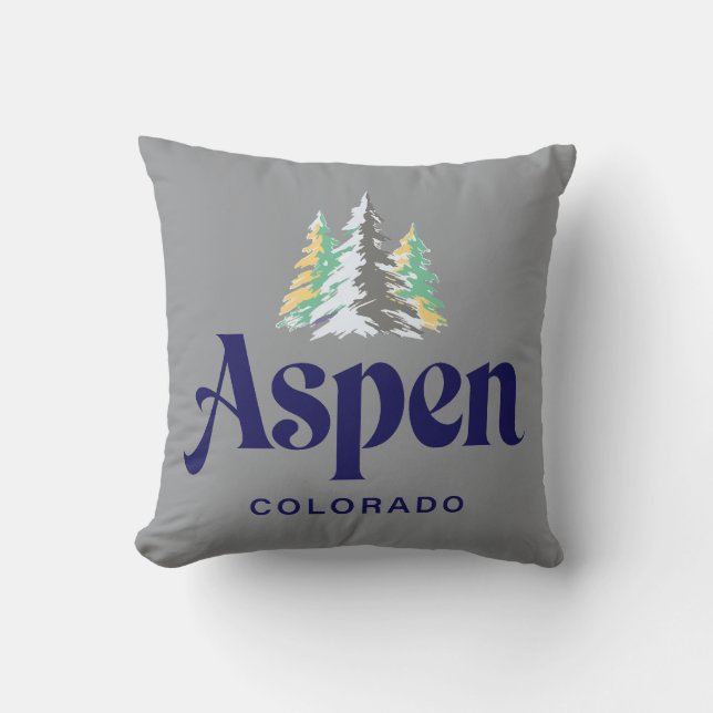 Coussin Aspen Colorado États-Unis (Recto)