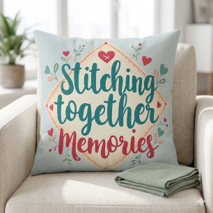 Coussin Assembler les souvenirs - Art de broderie