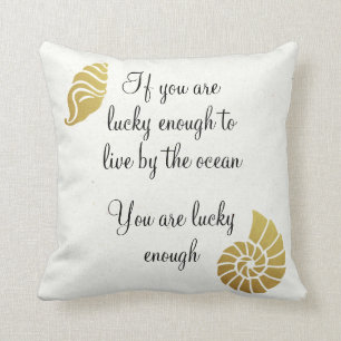 Coussin Assez Chanceux Vivent Par Ocean Beach House