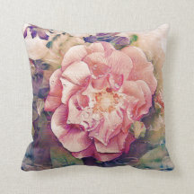 Coussin assez floral