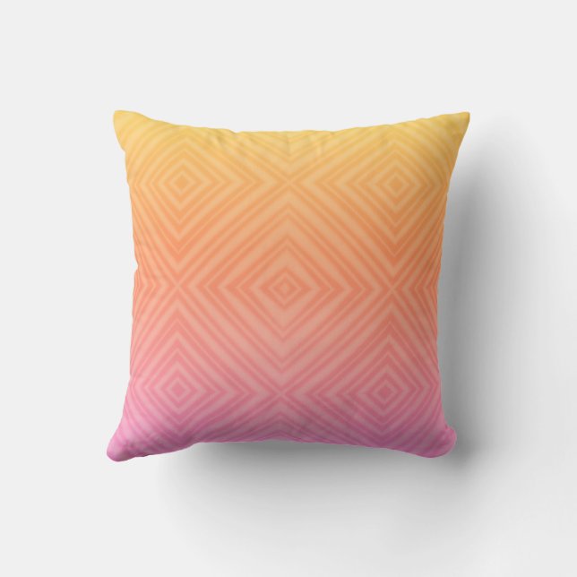 Coussin Assez Pastel Hypnotique Diamant Moderne Art Pop (Verso)