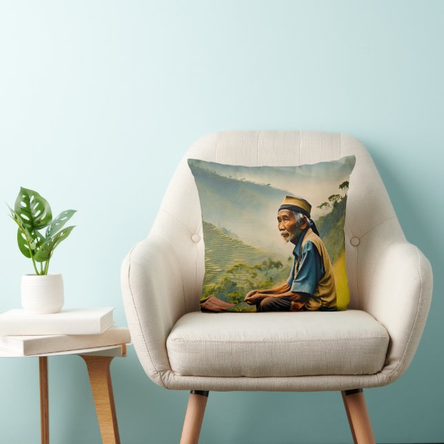 Coussin Assis dans la sérénité (Chaise)