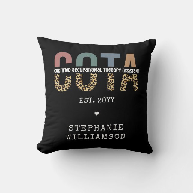 Coussin Assistant en ergothérapie certifié COTA (Recto)