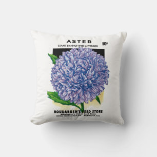 Coussin Aster Vintage Seed Packet