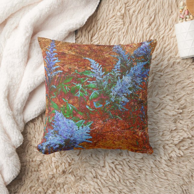 Coussin Astilbe Dusty Blue à bord (Couverture)