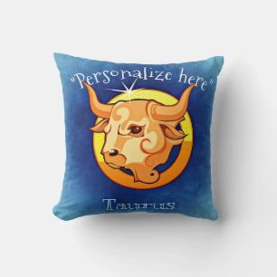 Coussin Astrologie Horoscope Taurus Thon Décoratif P