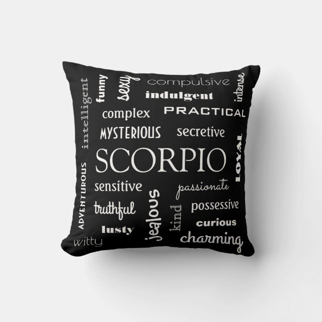 Coussin Astrologie Scorpio (Recto)