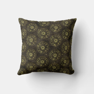 Coussin Astrologie vintage Zodiac et Cobweb Magie