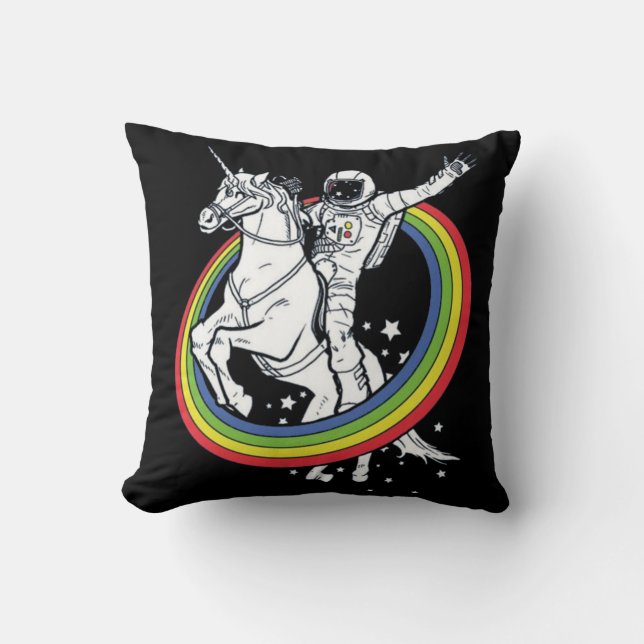 Coussin Astronaut équitation Unicorn (Recto)