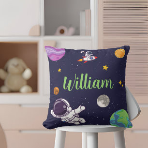 Coussin Astronaut spatial Personnalisé Marine Bleue