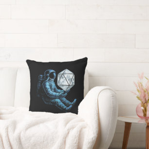Coussin Astronaute avec dés de Lune
