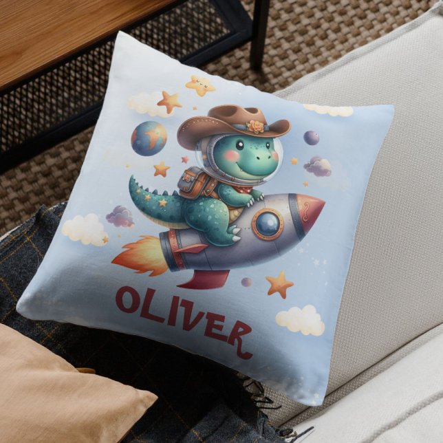 Coussin Astronaute Cow-boy Dinosaure Mignon Fusée Spatiale (Créateur téléchargé)