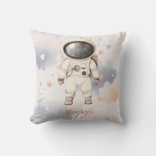 Coussin Astronaute de l'espace amusant pour enfant  (Recto)