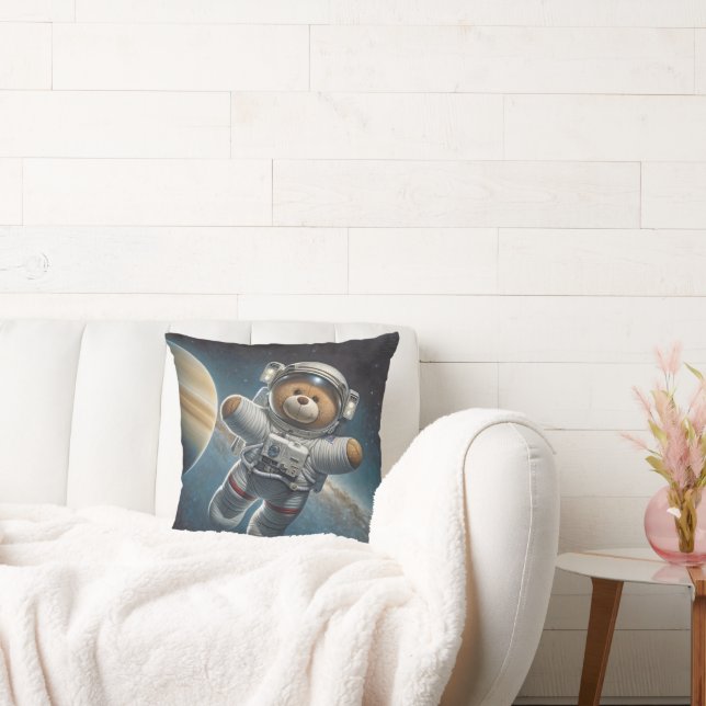 Coussin Astronaute De L'Ours Teddy Dans L'Espace (Canapé)