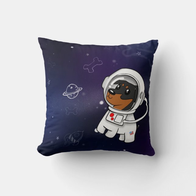 Coussin Astronaute minimum de Pin dans le carreau de (Recto)