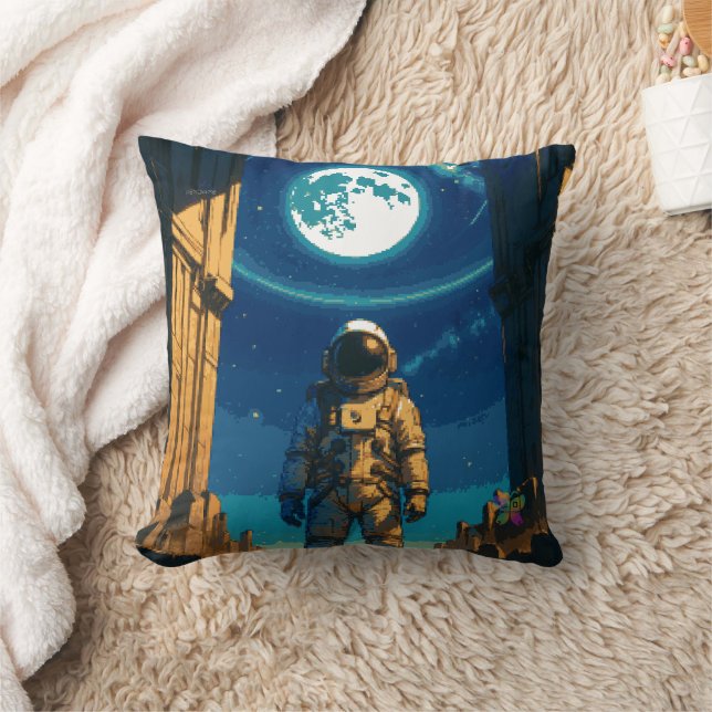 Coussin Astronaute sous la porte céleste (Couverture)