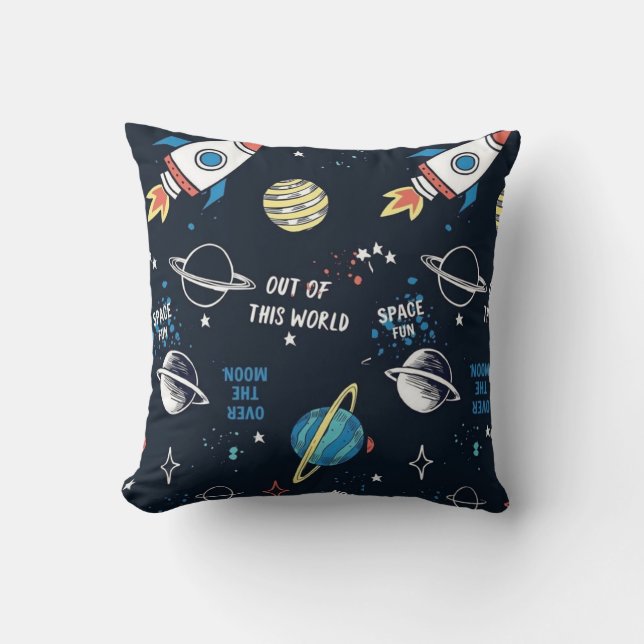 Coussin Astronaute spatial beau et cool  (Recto)