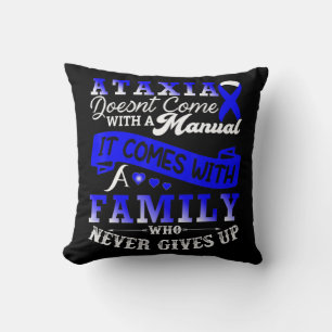 Coussin Ataxia Awareness Family Warrior Support T-Shirt129