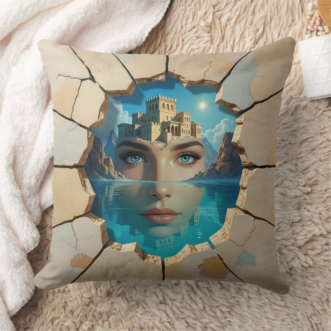 Coussin Atlantis Étonnants Se Levant De Profondeurs Aquare (Couverture)