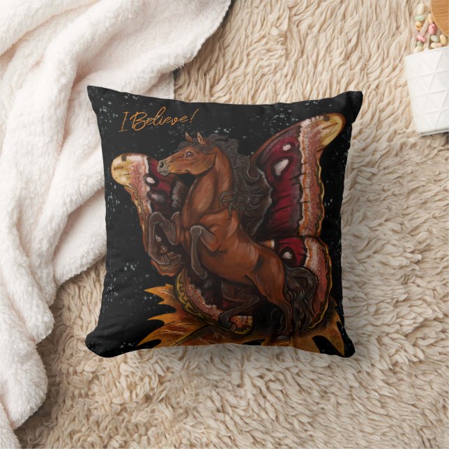 Coussin Atlas Moth Fairy Horse (Couverture)