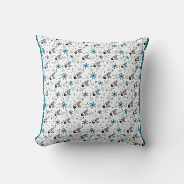 Coussin atomique de motif de bowling (Recto)