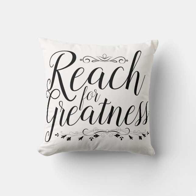 Coussin Atteindre pour la calligraphie de grandeur (Recto)
