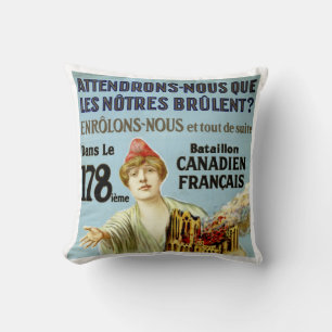 Coussin Attendrons-Nous Que Les Notre-Brulent