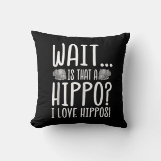 Coussin Attends, C'Est Un Hippo ? J'Aime Les Hippopotames