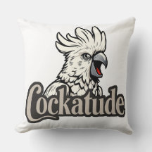 Attitude Cockatoo "Cockatude" Lancer l'oreiller