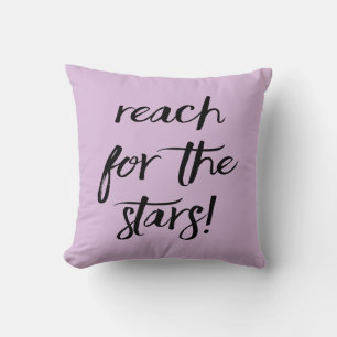 Coussin Attitude, Objectifs, Rêves, Succès, Lavande Violet