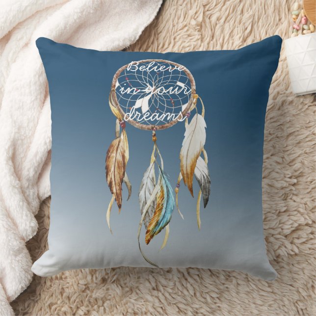 Coussin Attrape-rêve ombré bleu marine  (Couverture)